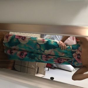 Size small strapless floral dress